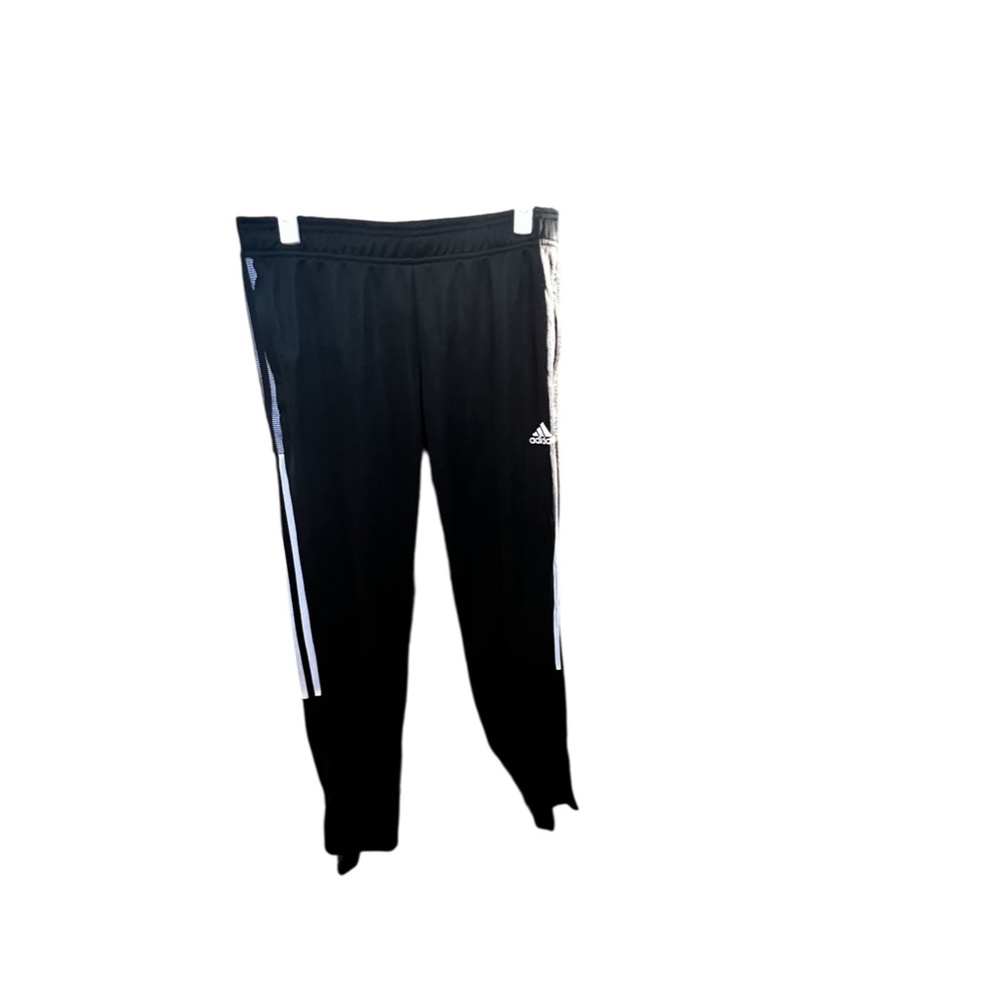 Adidas Primegreen Track Pants Men’s Medium Black 3-Stripes Tapered Joggers